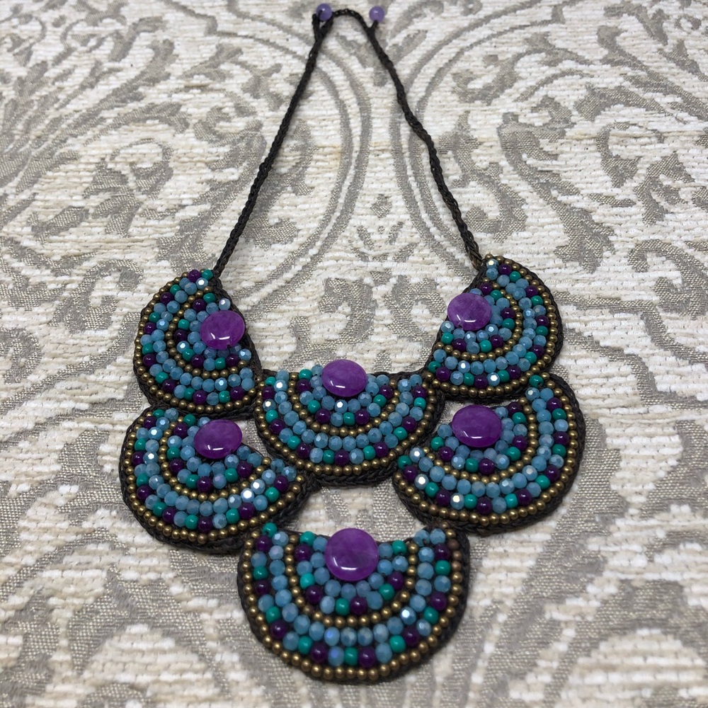 Multicolored Necklace Choker - NWOT - Picture 4 of 7